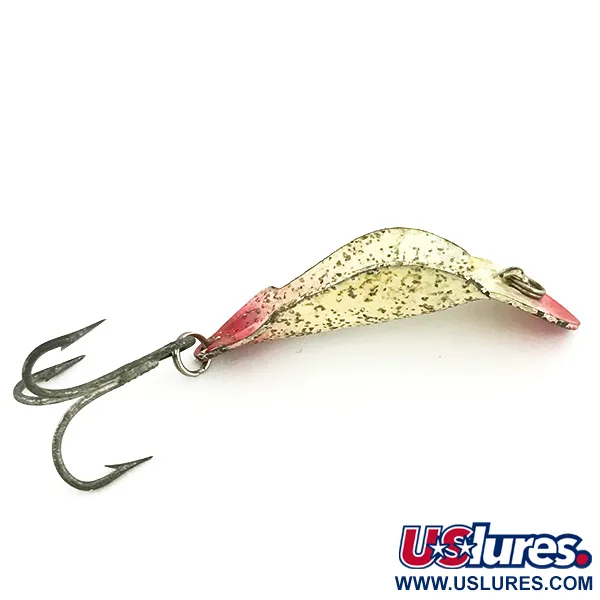 Buck Perry Spoonplug, білий/червоний/сріблястий гліттер, 5 г, блесна коливалка (колебалка) #6984