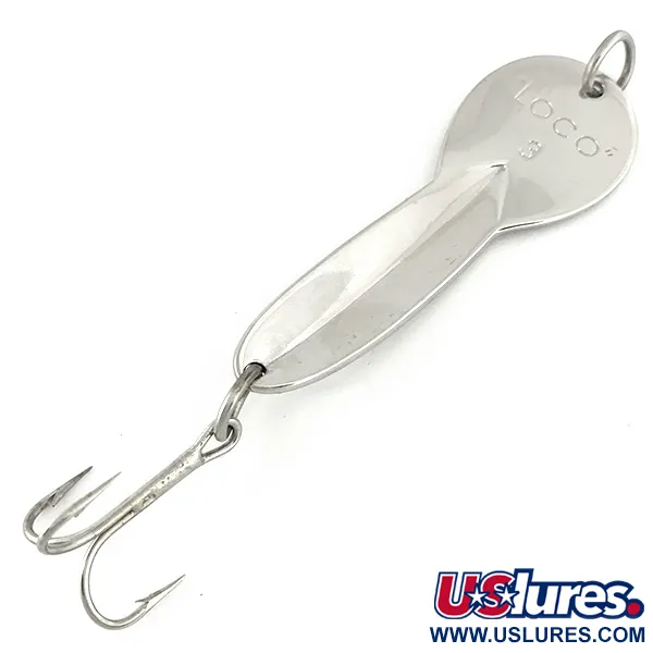 Luhr Jensen Loco 3, нікель, 17 г, блесна коливалка (колебалка) #7000