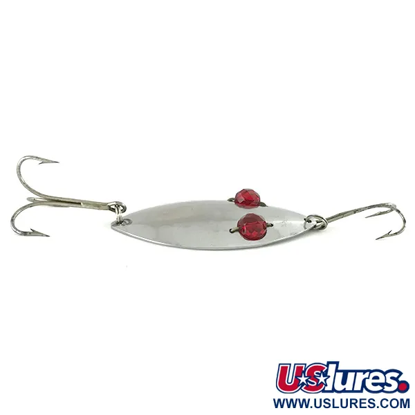 Hofschneider Red Eye Wiggler, нікель/червоний, 25 г, блесна коливалка (колебалка) #7024