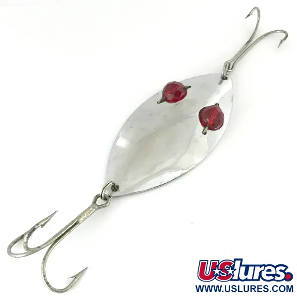 Hofschneider Red Eye Wiggler, нікель/червоний, 25 г, блесна коливалка (колебалка) #7024