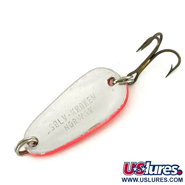  Sølvkroken Spesial Classic UV (світиться в ультрафіолеті), червоний UV/срібло, 7 г, блесна коливалка (колебалка) #7045