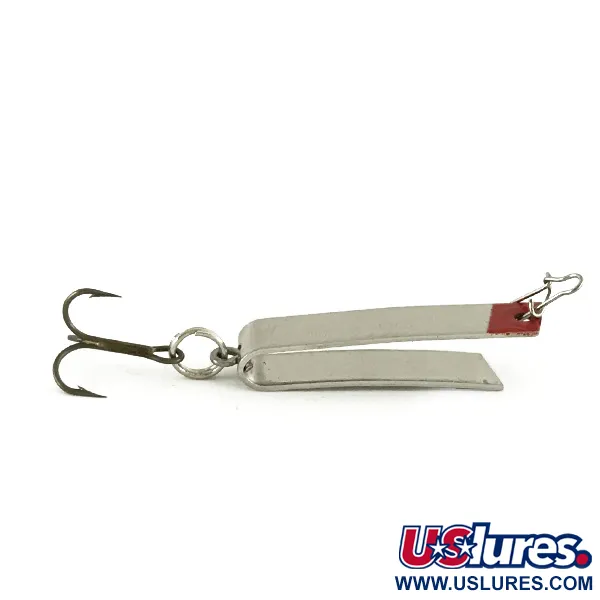 Luhr Jensen Super-Duper 502, нікель/червоний, 2,5 г, блесна коливалка (колебалка) #7049