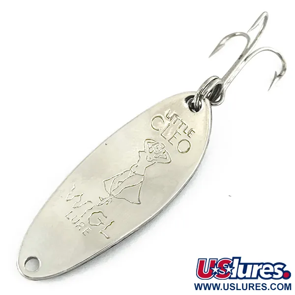 Seneca Little Cleo (Hula Girl), нікель/синій, 10 г, блесна коливалка (колебалка) #7050