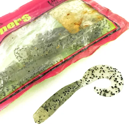 Chompers Single Tail Grub, 8 шт., Chartreuse Pepper, до рибалки #7088