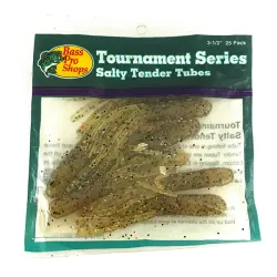 Bass Pro Shops Salty Tender Flipping Tubes, силікон, 7 шт.