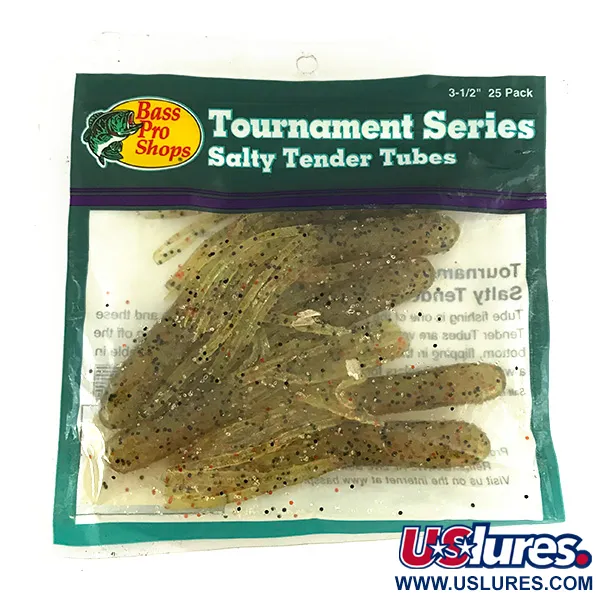 Bass Pro Shops Salty Tender Flipping Tubes, силікон, 7 шт.
