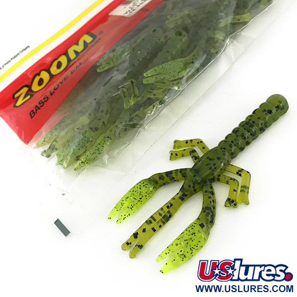  Zoom Lil Critter Craw, силікон 12 шт., Wat Seed/Chartreuse, , до рибалки #7091