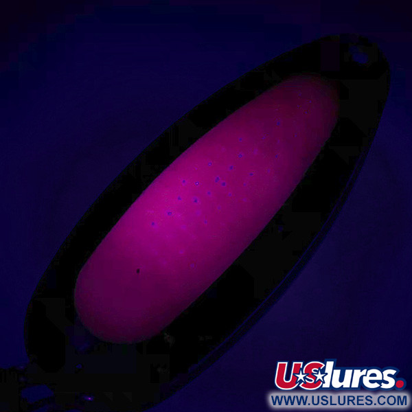  Blue Fox Pixee UV (світиться в ультрафіолеті), карбований нікель/рожевий, 14 г, блесна коливалка (колебалка) #7099