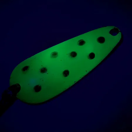 Nebco TOR-P-DO 2 UV (світиться в ультрафіолеті), жовтий/червоний/нікель, 14 г, блесна коливалка (колебалка) #7109