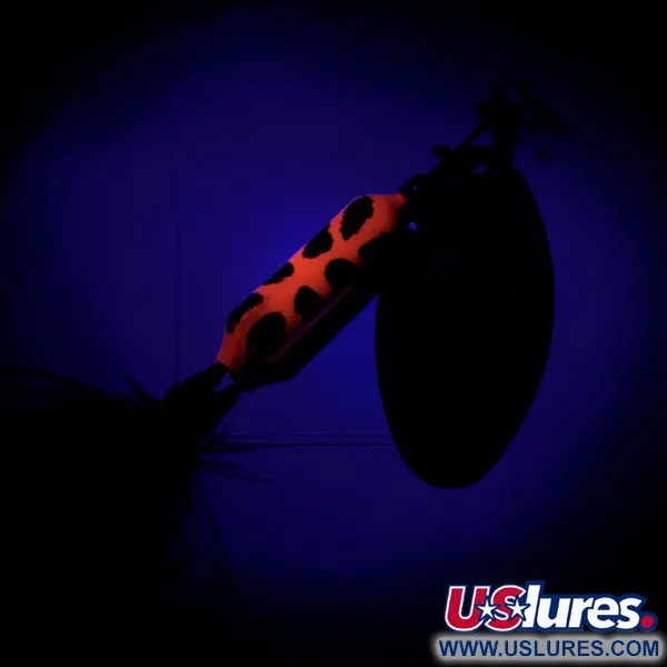 Yakima Bait Worden’s Original Rooster Tail, золото/червоний/чорний UV - світиться в ультрафіолеті, 3,5 г, блешня оберталка (вертушка) #7114