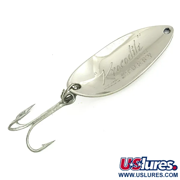 Luhr Jensen Krocodile Stubby, нікель/фіолетовий, 14 г, блесна коливалка (колебалка) #7118