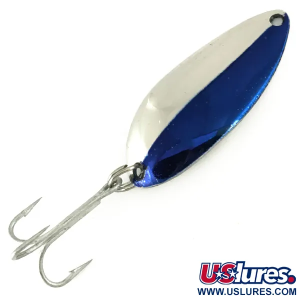 Luhr Jensen Krocodile Stubby, нікель/фіолетовий, 14 г, блесна коливалка (колебалка) #7118