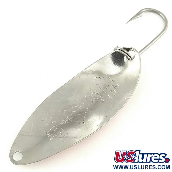 Seneca Little Cleo (Hula Girl) тролінгова (світиться в темряві), білий/помаранчевий/нікель, 5 г, блесна коливалка (колебалка) #7120