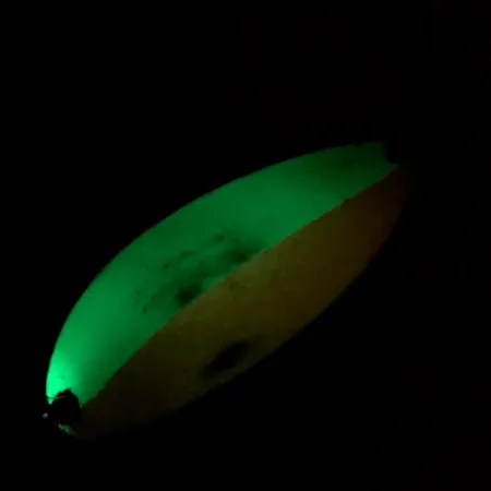 Seneca Little Cleo (Hula Girl) тролінгова (світиться в темряві), білий/помаранчевий/нікель, 5 г, блесна коливалка (колебалка) #7120