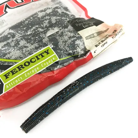 YUM Dinger, силікон, 14 шт., BLK Blue, до рибалки #7121