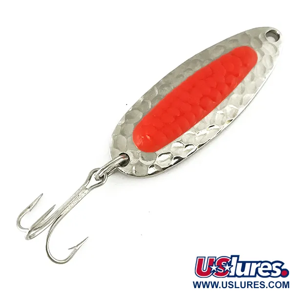  Blue Fox Pixee UV (світиться в ультрафіолеті), карбований нікель/помаранчевий, 7 г, блесна коливалка (колебалка) #7124