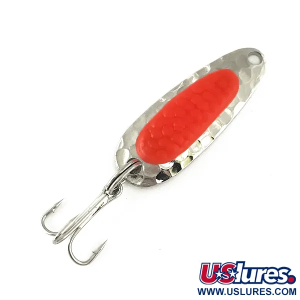  Blue Fox Pixee UV (світиться в ультрафіолеті), карбований нікель/червоний, 4,5 г, блесна коливалка (колебалка) #7125