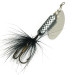 Yakima Bait Worden’s Original Rooster Tail, срібло/чорний, 4,7 г, блешня оберталка (вертушка) #12588