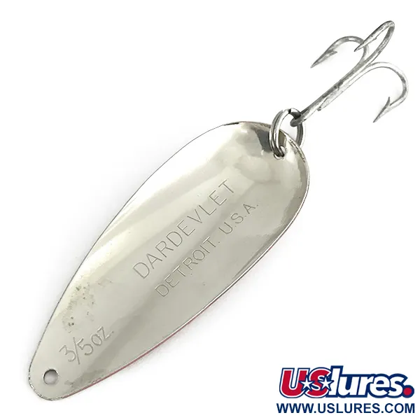 Eppinger Dardevle Dardevlet, червоний/білий/нікель, 21 г, блесна коливалка (колебалка) #7135