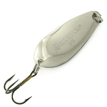 Blue Fox Strobe Tear Drop Spoon, чорний/білий/нікель, 11 г, блесна коливалка (колебалка) #7136