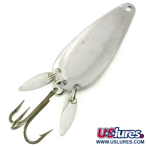  Marathon з пелюстками, Frog/нікель, 12 г, блесна коливалка (колебалка) #7175