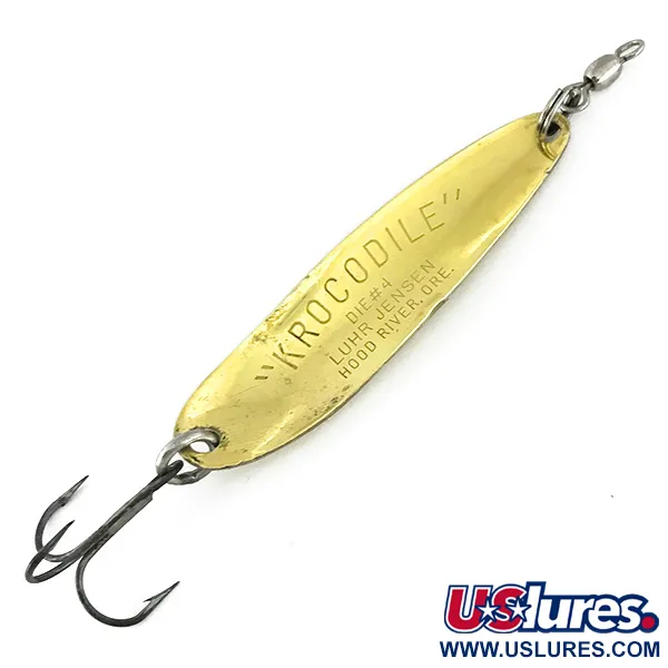 Luhr Jensen Krocodile DIE #4, Карбоване золото, 14 г, блесна коливалка (колебалка) #7193