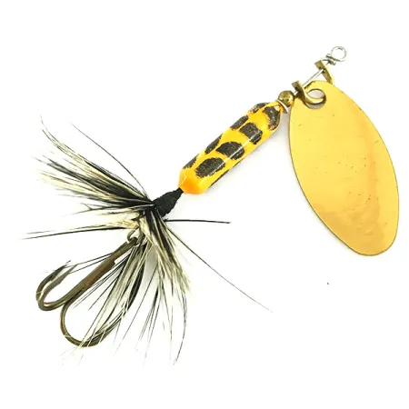 Yakima Bait Worden’s Original Rooster Tail, золото/жовтий, 3,6 г, блешня оберталка (вертушка) #7202