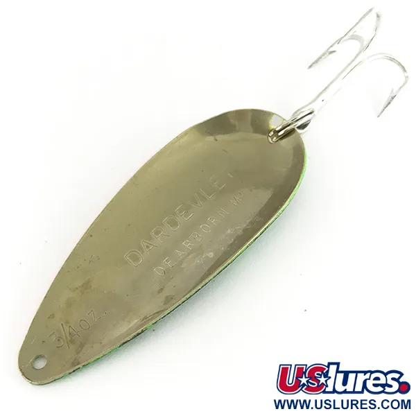 Eppinger Dardevle Dardevlet UV (світиться в ультрафіолеті), Fire Tiger, 21 г, блесна коливалка (колебалка) #7211