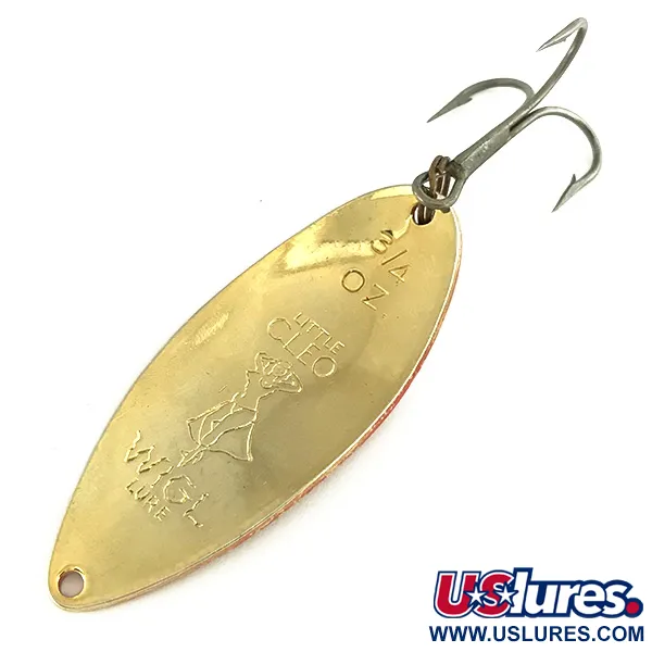 Seneca Little Cleo (Hula Girl), червоний/білий/золото, 21 г, блесна коливалка (колебалка) #7267