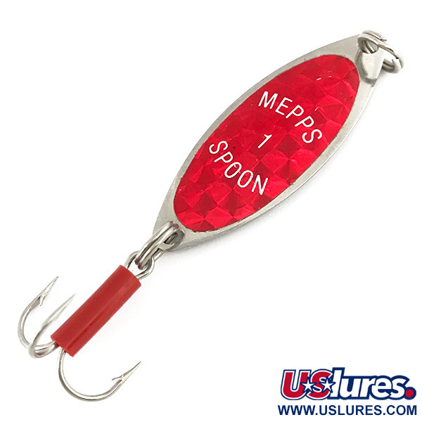  Mepps Spoon 1, нікель/червоний, 7 г, блесна коливалка (колебалка) #7283