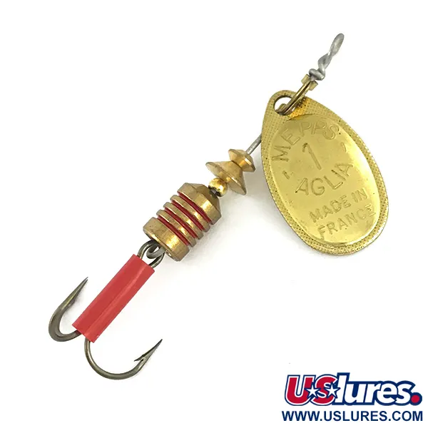  Mepps Aglia 1, золото, 3,5 г, блешня оберталка (вертушка) #7294