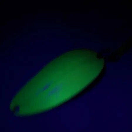 TODDCO Main liner UV (світиться в ультрафіолеті), жовтий/зелений, 11 г, блесна коливалка (колебалка) #7305