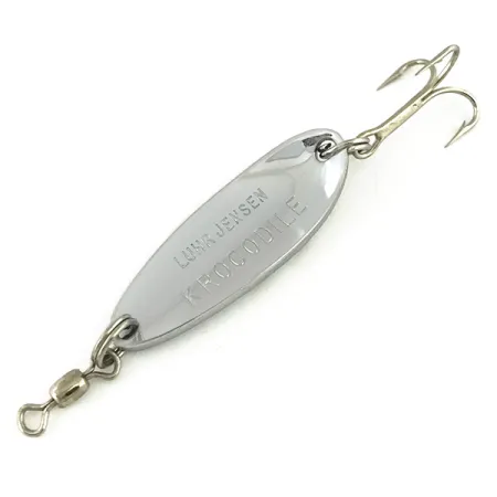 Luhr Jensen Krocodile, нікель/червоний, 7 г, блесна коливалка (колебалка) #7312