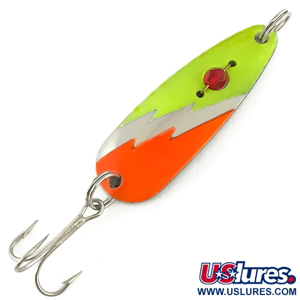 Red Eye Lures Red Eye Evil Eye, жовтий/помаранчевий/нікель, 14 г, блесна коливалка (колебалка) #7319