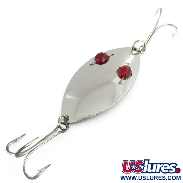 Eppinger Red Eye Wiggler, нікель/червоний, 25 г, блесна коливалка (колебалка) #7334