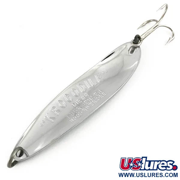 Luhr Jensen Krocodile DIE #4, нікель, 14 г, блесна коливалка (колебалка) #7336