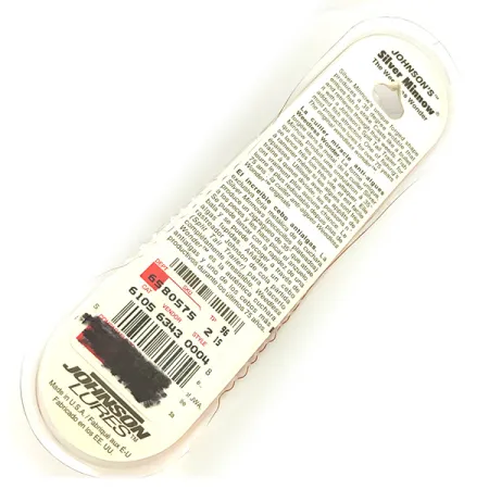 Незачіпляйка Johnson Silver Minnow, покриття сріблом, з пелюсткою, срібло/покриття справжнім сріблом, 14 г, блесна коливалка (колебалка) #7360