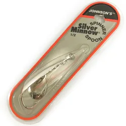 Незачіпляйка Johnson Silver Minnow, покриття сріблом, з пелюсткою