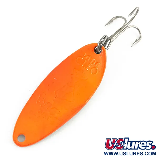 Seneca Little Cleo (Hula Girl), нікель/помаранчевий, 10 г, блесна коливалка (колебалка) #7362