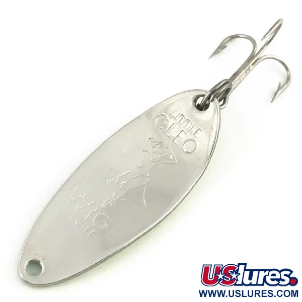 Seneca Little Cleo (Hula Girl, UV - світиться в ультрафіолеті), жовтий/зелений/нікель, 10 г, блесна коливалка (колебалка) #7364