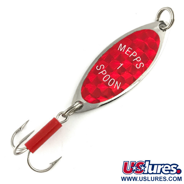  Mepps Spoon 1, червоний/нікель, 7 г, блесна коливалка (колебалка) #7376