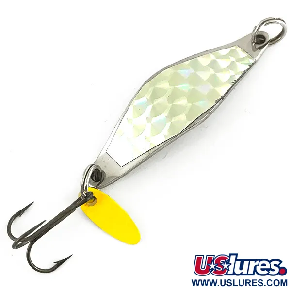  Bay de Noc Do-Jigger, нікель/райдужна голограма, 10 г, блесна коливалка (колебалка) #7384