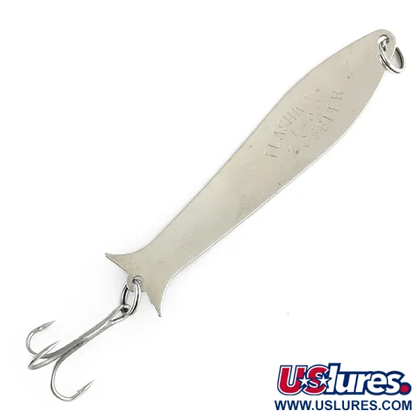 Acme Flash-King Wobbler, карбований нікель/синій, 7 г, блесна коливалка (колебалка) #7409