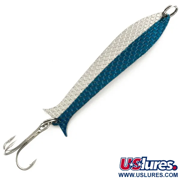 Acme Flash-King Wobbler, карбований нікель/синій, 7 г, блесна коливалка (колебалка) #7409