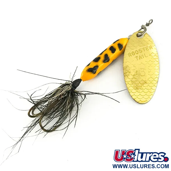 Yakima Bait Worden’s Original Rooster Tail 3, золото, 6 г, блешня оберталка (вертушка) #7412