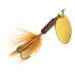 Yakima Bait Worden’s Original Rooster Tail, золото, 3,6 г, блешня оберталка (вертушка) #7414