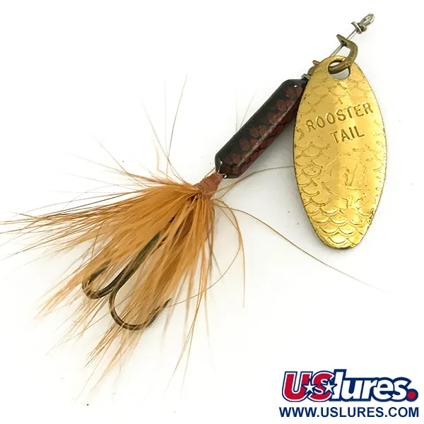 Yakima Bait Worden’s Original Rooster Tail, золото, 3,6 г, блешня оберталка (вертушка) #7414