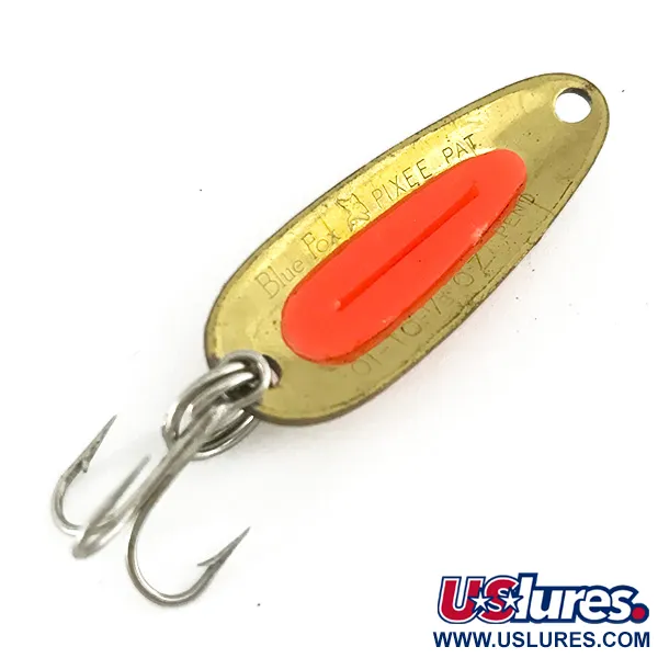  Blue Fox Pixee UV (світиться в ультрафіолеті), Карбоване золото/рожевий, 4,5 г, блесна коливалка (колебалка) #7420