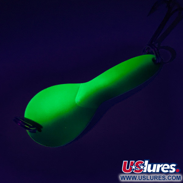 Acme Dazzler #2 UV (світиться в ультрафіолеті), зелений/жовтий/нікель, 7 г, блесна коливалка (колебалка) #7455