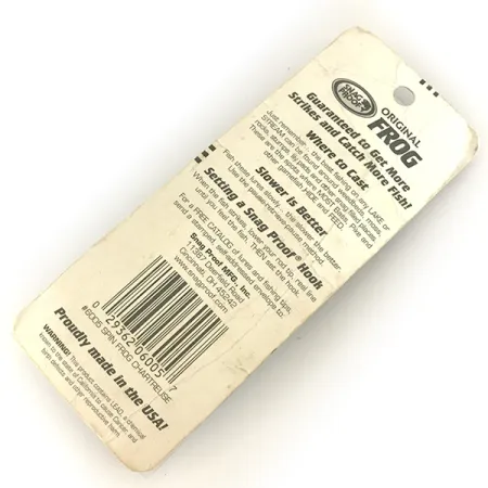 Snag Proof Original Frog, Шартрез, 14 г, до рибалки #7458